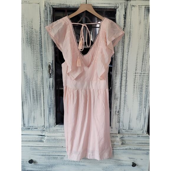 Anthropologie V-Neck Plunge Tunic Mini Dress - New - Size Large - Picture 7 of 7